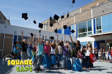 Geslaagd muts voor kinderen van Square Caps